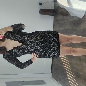 Lace mini dress